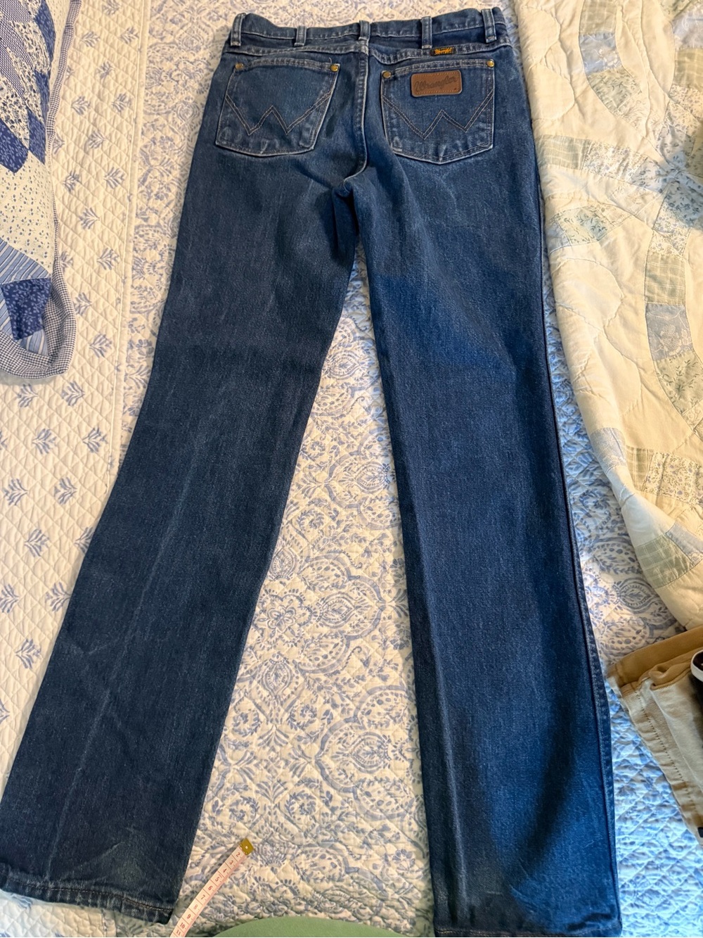 Wrangler Men’s Dark Blue Straight-Leg Jeans